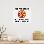 Abdominals Pizza Poster (Keuken)
