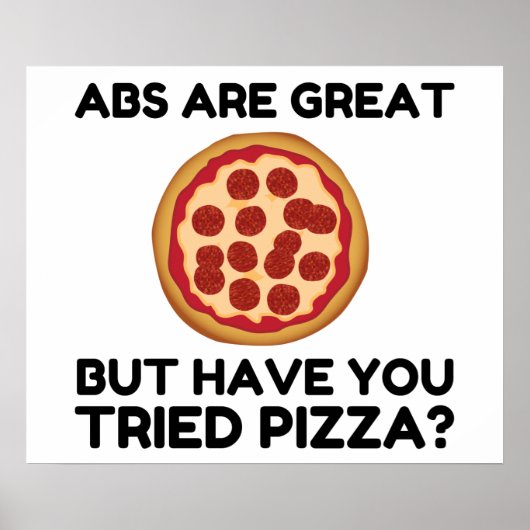Abdominals Pizza Poster (Voorkant)