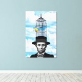 Abe Canary Canvas Afdruk (Insitu (Houten vloer))