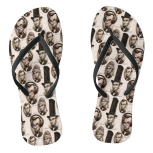 Abe Chillincoln Lincoln Pattern Teenslippers