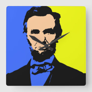 ABE LINCOLN 2 VIERKANTE KLOK
