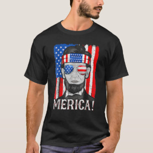 Abe Lincoln 4 juli vierde juli T-shirt