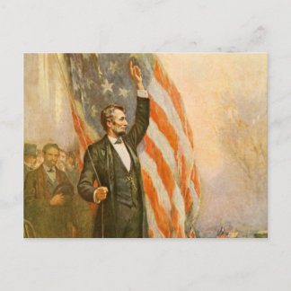  Abe Lincoln American President Independent Briefkaart