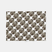 Abe Lincoln American President Portret US Fleece Deken (Voorkant (Horizontaal))
