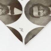 Abe Lincoln American President Portret US Fleece Deken (Hoek)