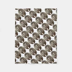 Abe Lincoln American President  Portret US Fleece Deken