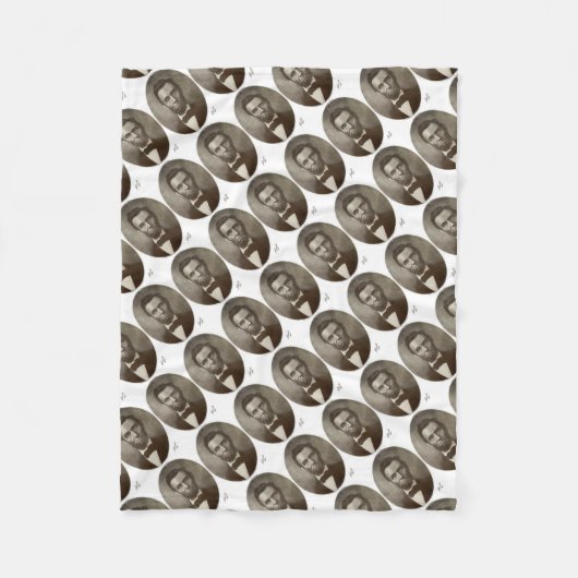 Abe Lincoln American President Portret US Fleece Deken (Voorkant)