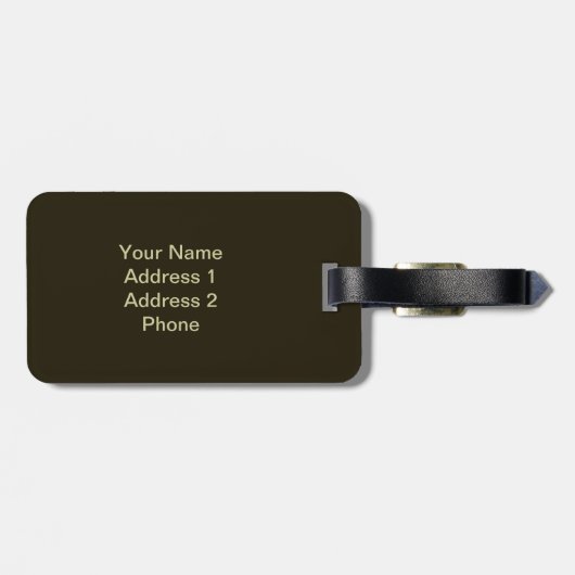 Abe Lincoln Bagagelabel (Achterkant horizontaal)