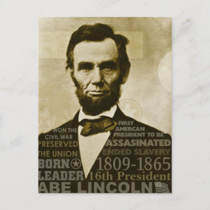 Abe Lincoln Briefkaart
