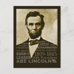 Abe Lincoln Briefkaart