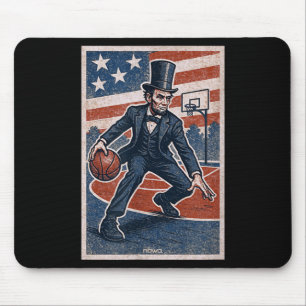 Abe Lincoln Dribbling - Amerikaanse honkbalspeler Muismat