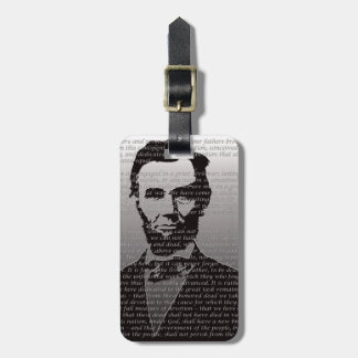 Abe Lincoln Gettysburg Adres Bagagelabel