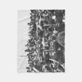 Abe Lincoln Gettysburg-toespraak: einde van de bur Fleece Deken (Voorkant)