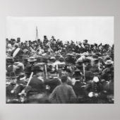 Abe Lincoln Gettysburg-toespraak: Einde van de bur Poster (Voorkant)