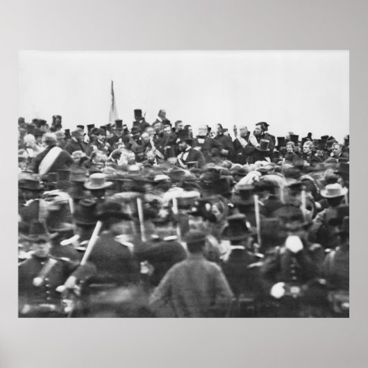 Abe Lincoln Gettysburg-toespraak: einde van de bur Poster (Voorkant)