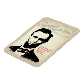 Abe Lincoln Quote Magneet (Linkerzijde)