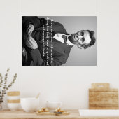 Abe Lincoln quote poster (Keuken)