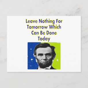 Abe Lincoln Quote T-Shirts & Gifts Briefkaart