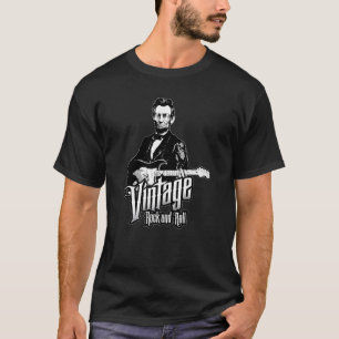 Abe Lincoln  rock-'n-rollgitaarmuziek T-shirt