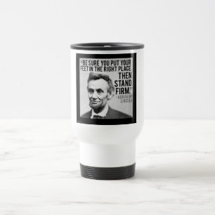 Abe Lincoln & "Sta vast" citaat Reisbeker