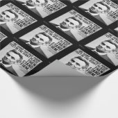 Abe Lincoln & "StandFirm"-prijsopgave Cadeaupapier (Hoek)