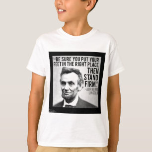 Abe Lincoln & "StandFirm"-prijsopgave T-shirt