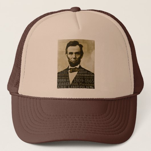 Abe Lincoln Trucker Pet (Voorkant)