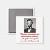 Abe-Malice-towards-none Magneet (Voorkant / Achterkant)