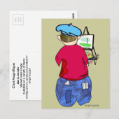 Abe R Doodle - Zee Artiste Briefkaart (Voorkant / Achterkant)