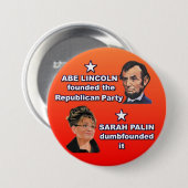 Abe & Sarah Ronde Button 7,6 Cm (Voorkant /achterkant)