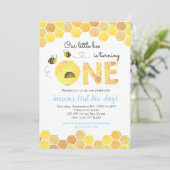 Abee 1er anniversaire invitations de fête Boy (Debout devant)