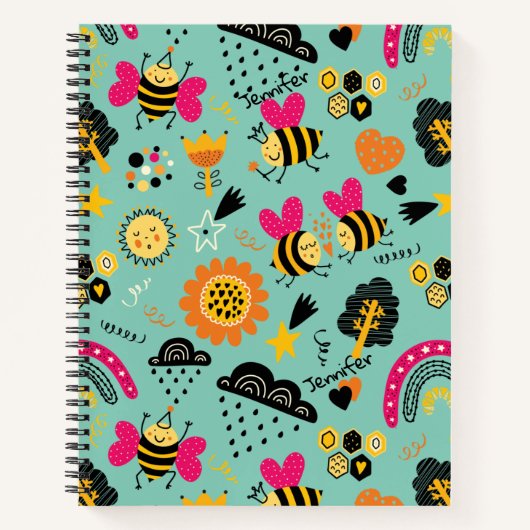 Abee Doodle Me Ajouter Nom Couleur Sur Le Carnet A (Devant)