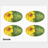 Abee le Changer Sticker ovale (Feuille)