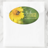 Abee le Changer Sticker ovale (Sac)