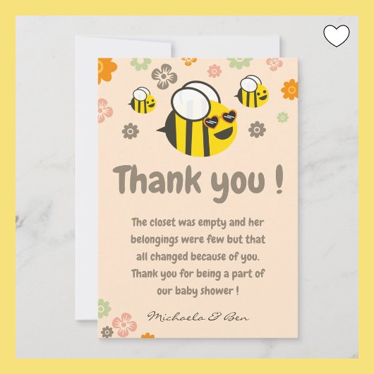 Abee merci cartes Sweet as be maman to bee