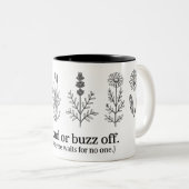Abee ou Buzz Off Mug | Funny Bee Coffee Cup (Devant droit)