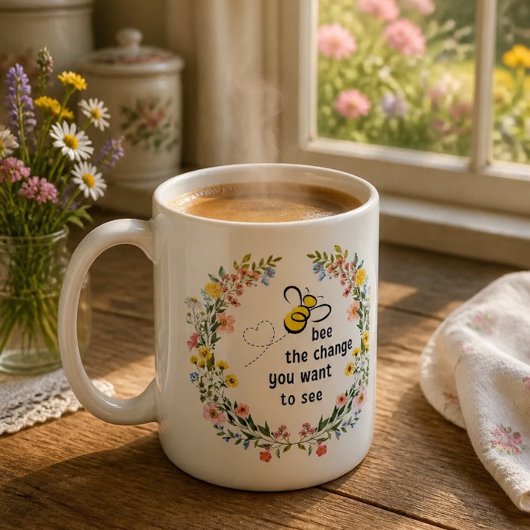 Abee the Change Inspirational Coffee Mug