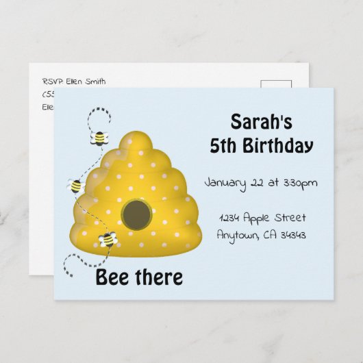 Abee There Invitation (Devant / Derrière)