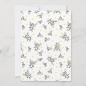 Abeille 1er Anniversaire Invitation Miel Fête de l (Dos)