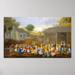 Abeille à coudre - Poster d'art de Linton Park