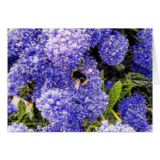 Abeille à fleurs (Devant horizontal)