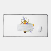 Abeille à fleurs avec plantes sauvages (Clavier et souris)