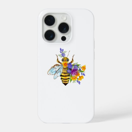 Abeille à fleurs avec plantes sauvages (Verso)