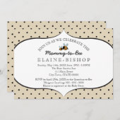 Abeille à thème - Invitation Baby shower - Maman à (Devant / Derrière)