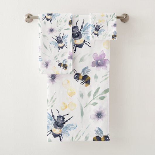 Abeille aquarelle Motif (En situation)