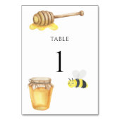 Abeille aquarelle - numéro de table de mariage (Dos)