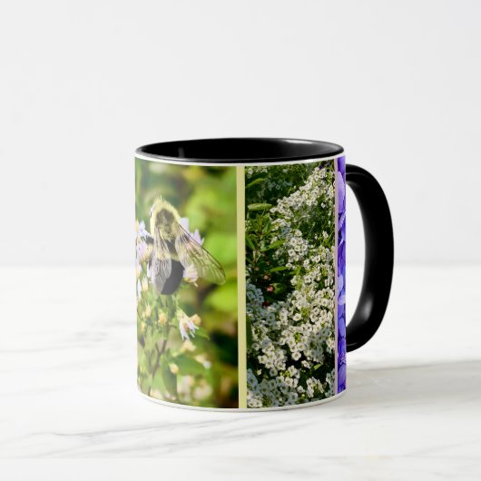 Abeille avec tasse de fleurs. (Devant droit)