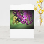 Abeille, carte (Fleur jaune)