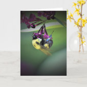 Abeille, carte (Fleur jaune)