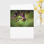 Abeille, carte (Fleur jaune)